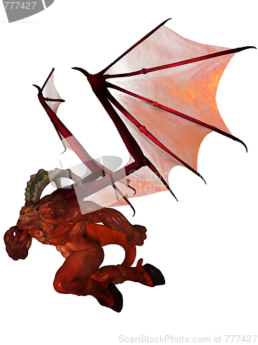Image of 3D rendered demon
