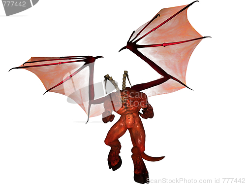 Image of 3D rendered demon