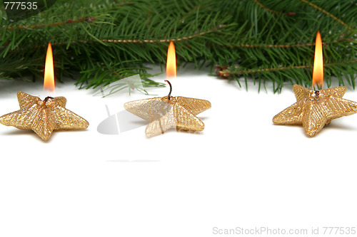 Image of Christmas star candles