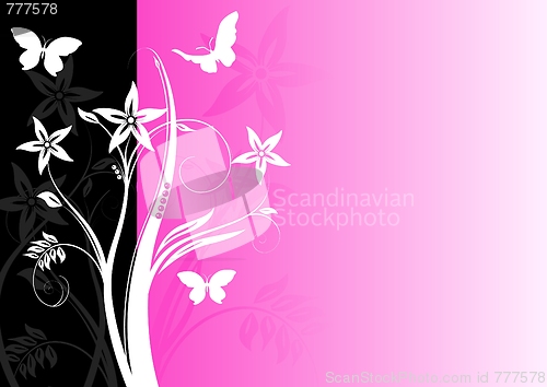 Image of Colourful floral background