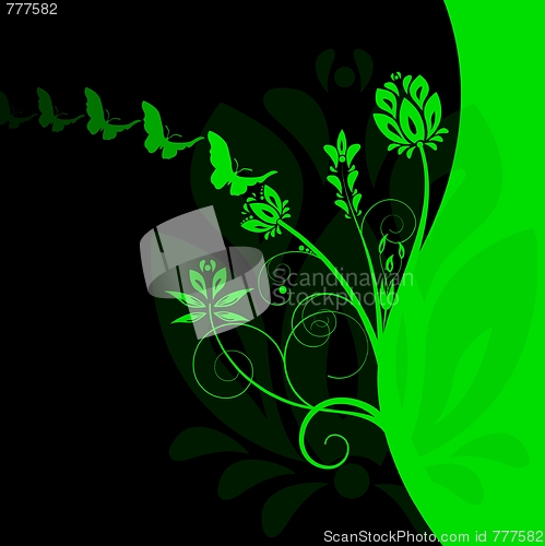 Image of Colourful floral background