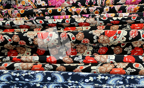 Image of Variety Of Oriental Fabrics