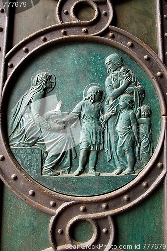 Image of Fragment of Catholic Church Door