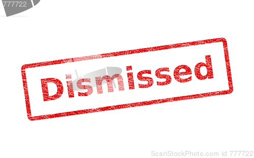 Image of Dismissed Stamp