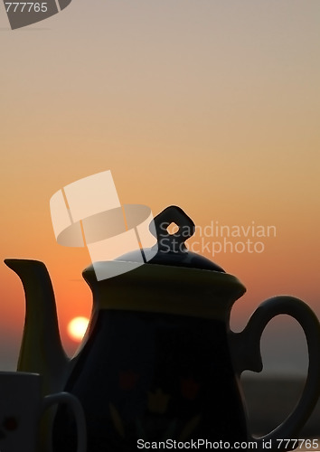 Image of Sunset And Tea Set