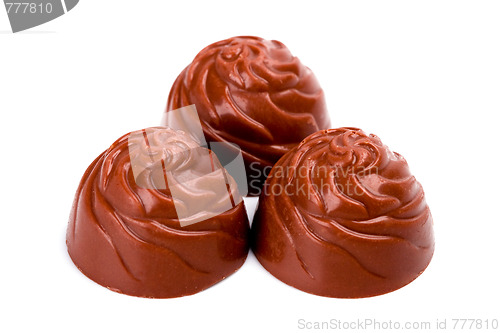 Image of three chocolate sweets