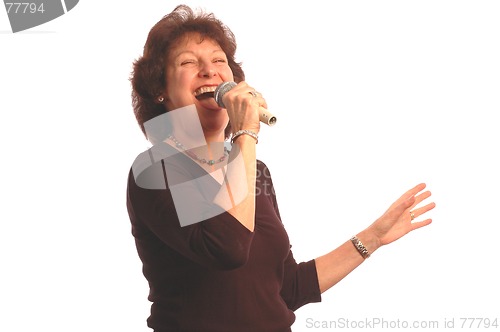 Image of karaoke woman