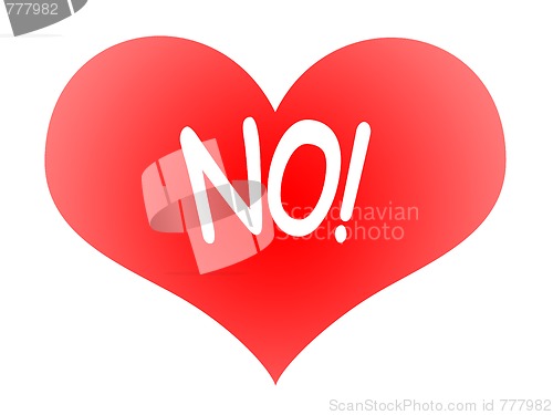 Image of Heart Says No
