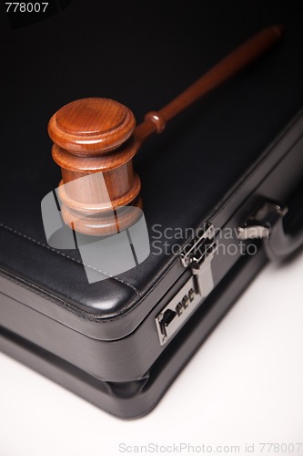 Image of Gavel and Black Briefcase