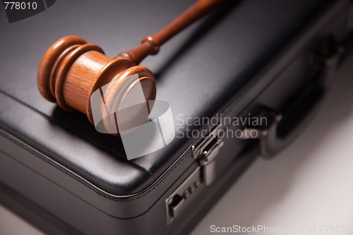 Image of Gavel and Black Briefcase