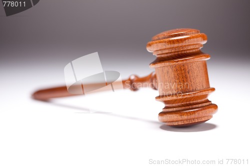 Image of Gavel on Gradated Background