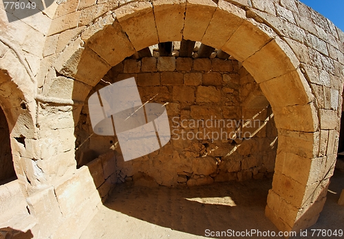 Image of Ancient stone arch and wall