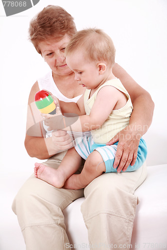 Image of Playing with granny