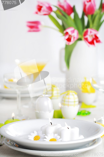 Image of Easter table setting