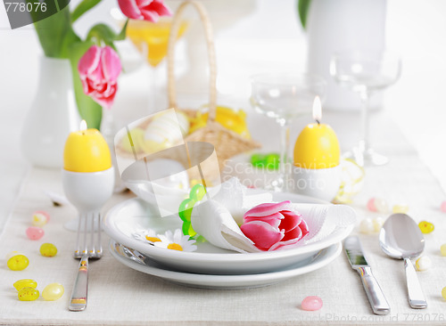 Image of Easter table setting