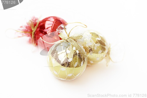 Image of Three christmas balls