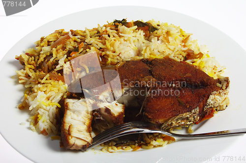 Image of Plate of fish majboos