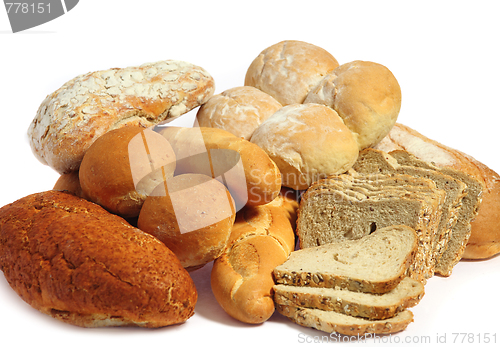 Image of Bread over white