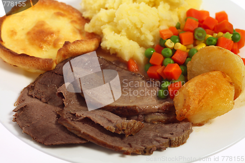 Image of Roast beef meal