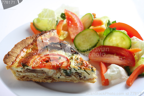 Image of Quiche with fresh salad