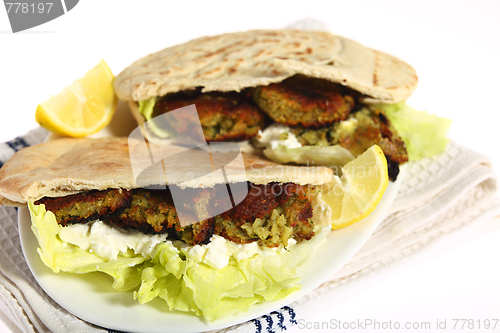 Image of Falafel pitta sandwich