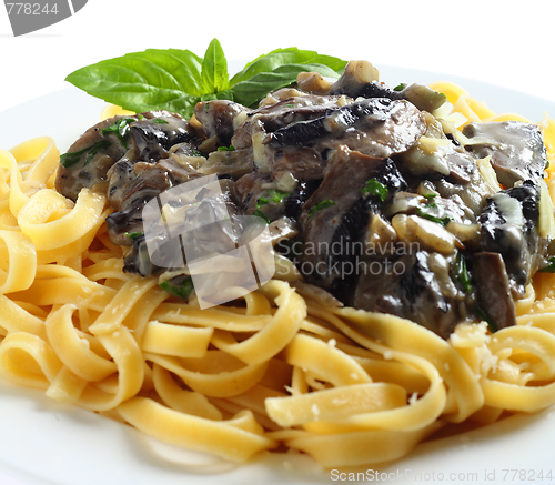 Image of Fettuccini and mushrooms