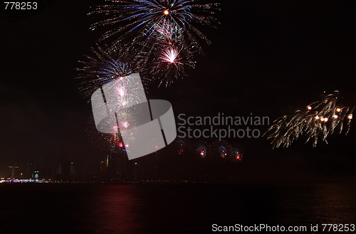 Image of Qatar National Day fireworks in Doha