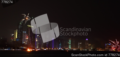 Image of Qatar National Day fireworks in Doha