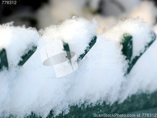 Image of winter fence