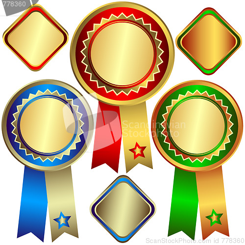 Image of Gold, silver and bronze awards 