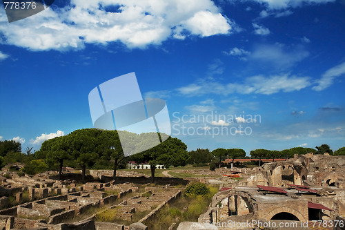 Image of excavation of Ostia Antica