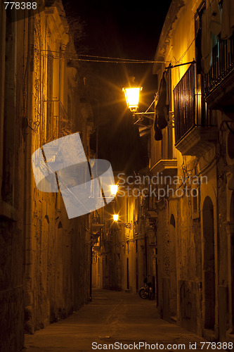 Image of Syracuse, Sicily night street