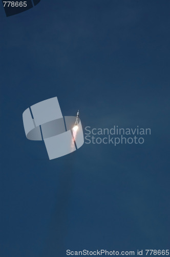 Image of Soyuz Spacecraft In Flight