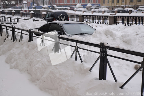 Image of Cars Under Snow