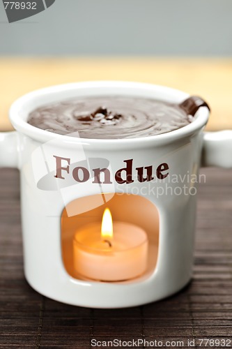 Image of Chocolate fondue pot