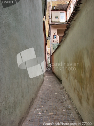 Image of The narrowest street in Europe, Brasov, Romania, Eastern Europe