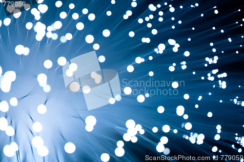 Image of fiber optics close-up