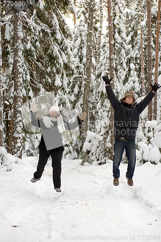 Image of Couple in forest