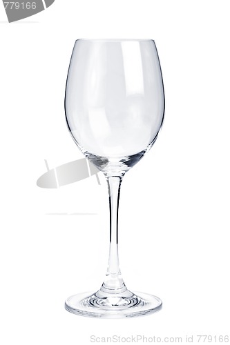 Image of Empty white wine glass