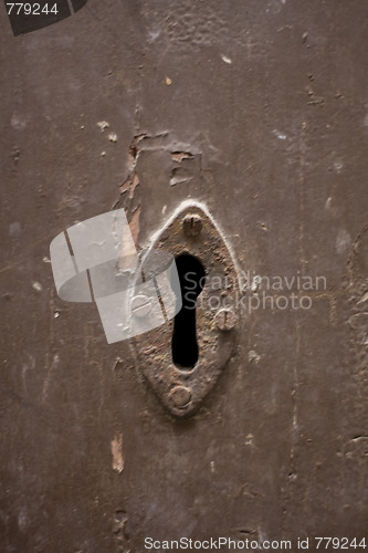 Image of Keyhole of old doorlock 3