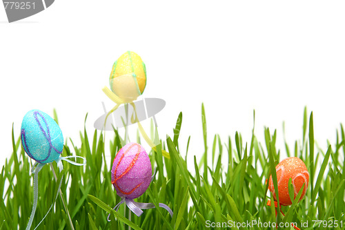 Image of Colorful Easter eggs