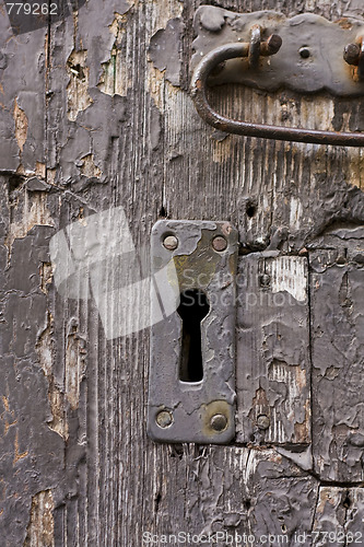 Image of Keyhole of old doorlock 17