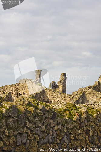 Image of landscape of pompeii ruins