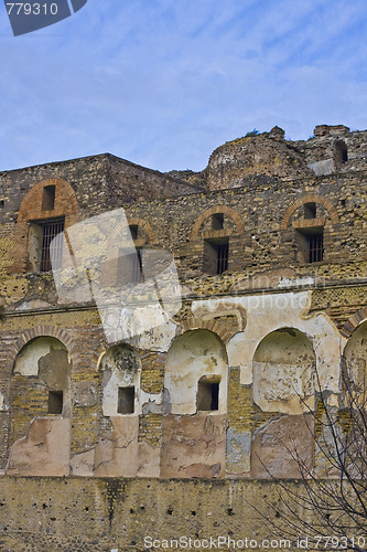 Image of landscape of pompeii ruins