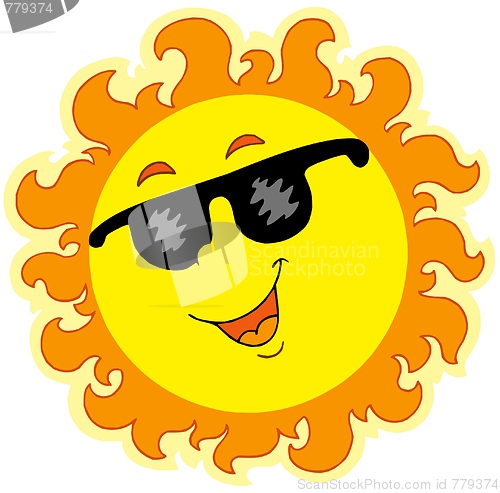Image of Spring Sun with sunglasses