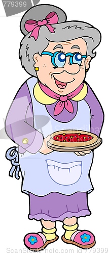 Image of Granny with cake