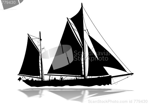 Image of Sailing Boat silhouette