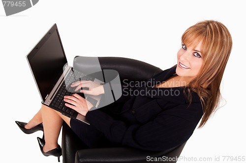 Image of Attractive twenties caucasian business woman