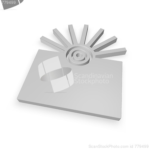 Image of abstract sun symbol