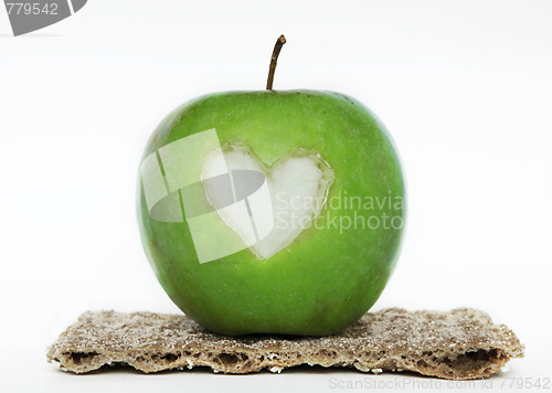 Image of apple heart